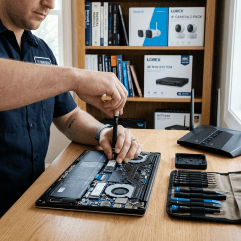 Equipe técnica Ledway em ação